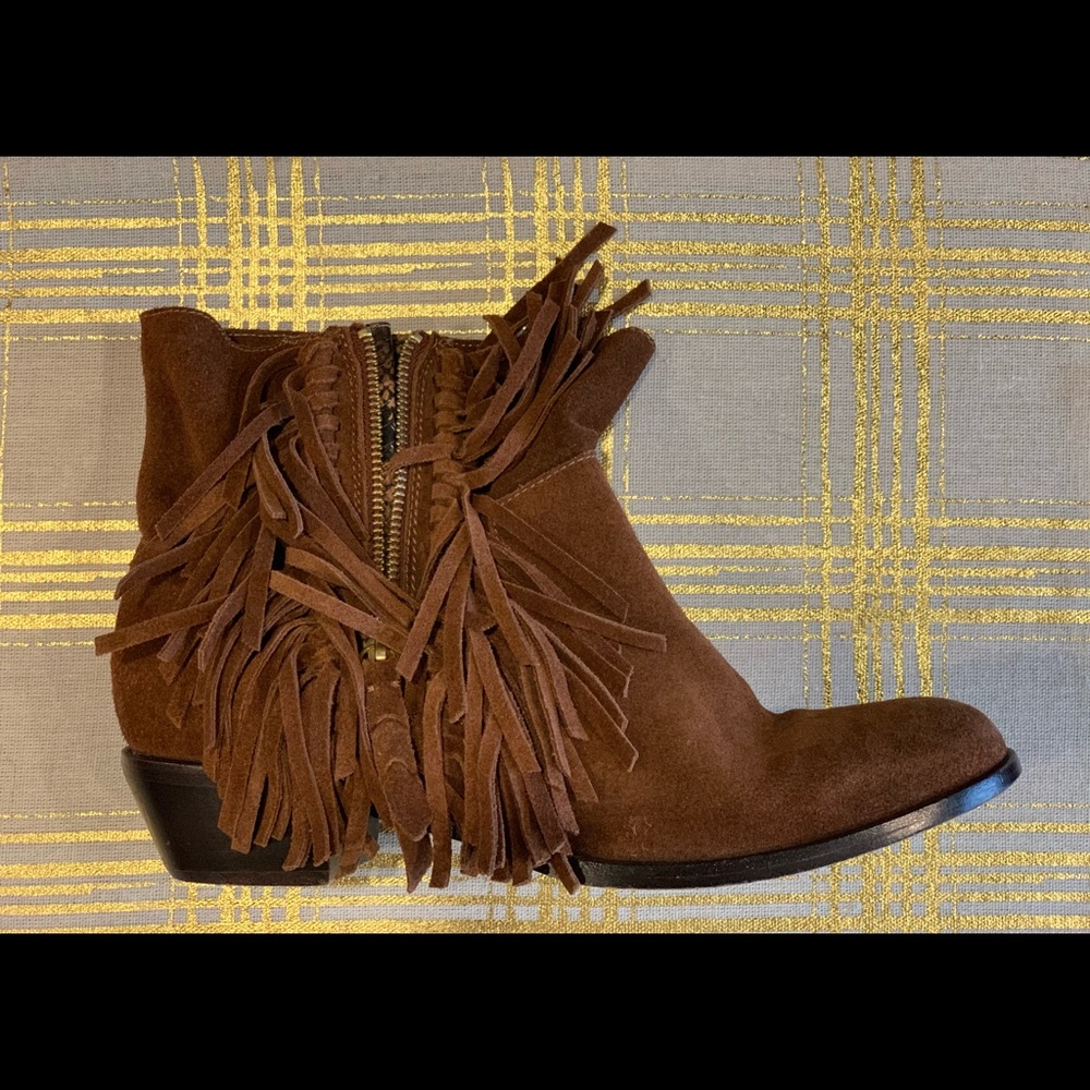 Cynthia Vincent Suede Fringe festival bootie